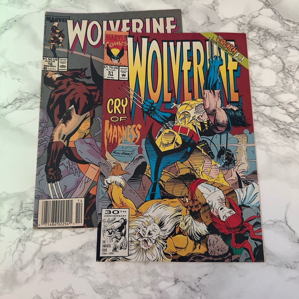 Marvel Comics Wolverine Comic Book Set